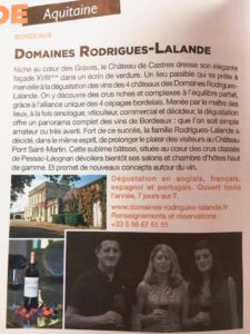 , Les Domaines Rodrigues-Lalande dans PARIS MATCH