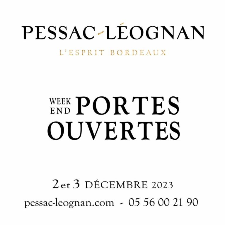 Lire la suite à propos de l’article Portes ouvertes des vins de Pessac-Léognan : Le château Pont Saint-Martin vous accueil les 2 & 3 décembres 2023