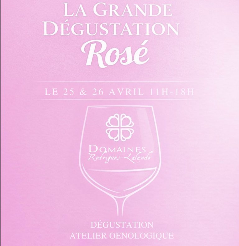Lire la suite à propos de l’article LE WEEK-END ROSÉ 25-26 Avril
